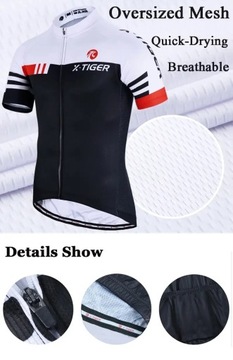 Велосипедный трикотаж X-TIGER, УФ-фильтр, быстросохнущий (XL)