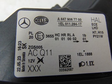 фото thumb №16, Лампа левая перед mercedes vito w447 a4479067700 идеальное состояние демонтаж европа