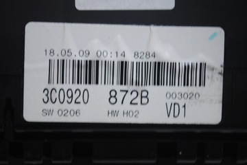 фото thumb №6, Спидометр приборы vw passat b6 eu автомат 3c0920872b