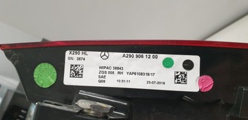 фото thumb №11, Mercedes gt amg x290 4door led лампа зад ліва права usa 18-