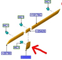 фото thumb №1, Молдинг pod заливна горловина пального ford transit custom 12-