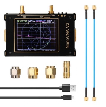 Антенный анализатор NanoVNA V2 3,2 дюйма, 50 кГц-3 ГГц