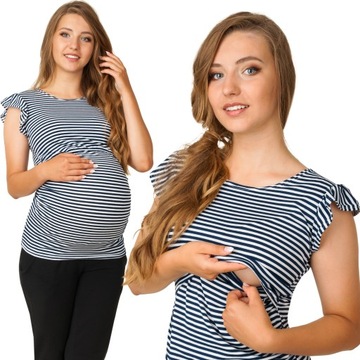 Блузка для беременных и кормящих MEGAN, короткие рукава, XXL