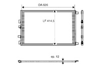 фото thumb №1, Valeo конденсатор кондиционера renault grand scenic ii megane ii scenic