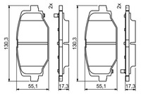 фото thumb №9, Bosch тормозные колодки ham.tyl fiat freemont 11-15 задняя