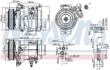 фото thumb №10, Компрессор кондиционера toyota previa / estima r3#, r4# 00