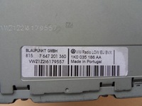 фото thumb №10, Радіо cd vw passat b6 рестайлінг 1k0035186aa