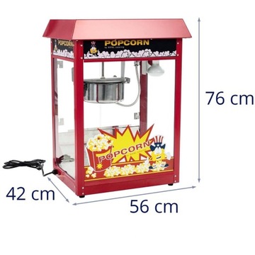 Аппарат для попкорна ROYAL CATERING RCPR-16E мощностью 1600 Вт
