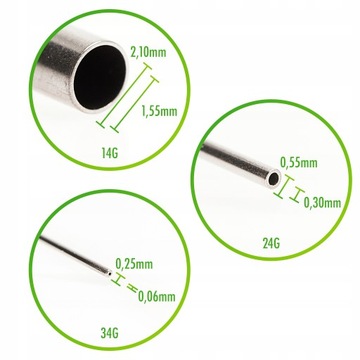 IGŁA NEEDLE DOZOWNICZA ZAGIĘTA DO FLUXU KLEJ 27G 0,21MM KOŃCÓWKA STRZYKAWKA