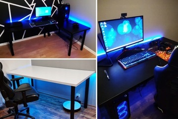 ИГРОВОЙ СТОЛ ЧЕРНЫЙ 120x60x36 СВЕТОДИОД ПРОИЗВОДИТЕЛЬ