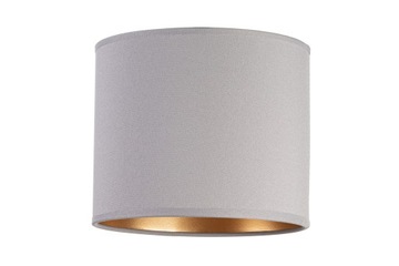 Lampa biurkowa stołowa NOCNA LOFT ABAŻUR szary złoty