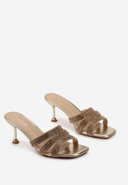 Born2Be Gold Женские шлепанцы 39 Elegant