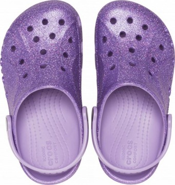 Dziecięce Buty Chodaki Crocs Classic Baya Glitter 207015 Clog 28-29