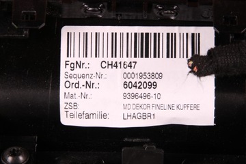 фото thumb №9, Bmw g14 g15 g16 планка декоративная dekor рамка туннеля fineline англичанин