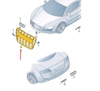 фото thumb №10, Audi r8 42 передній радіатор решітка 420853651hhi