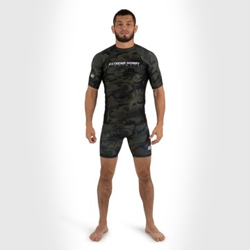 Термоактивная футболка для ММА BJJ хаки HAVOC 3XL EXTREME HOBBY