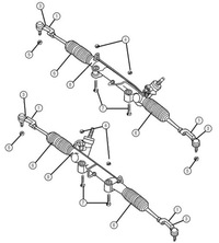 фото thumb №6, Трансмиссия рулевая рулевая рейка dodge nitro 07-12 jeep liberty 02-13