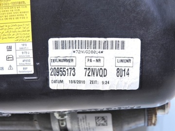 фото thumb №9, Подушка подушка безпеки пасажира opel insignia a 20955173