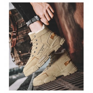 MĘSKIE BUTY ZIMOWE MARTIN SKÓRZANE R.39-4441