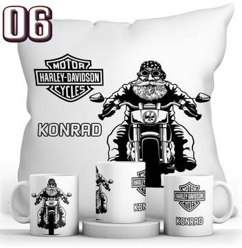 НАБОР HARLEY DAVIDSON КРУЖКА + ПОДУШКА + ИМЯ