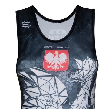 Женский борцовский купальник ПОЛЬША CAMO BLUE M EXTREME HOBBY