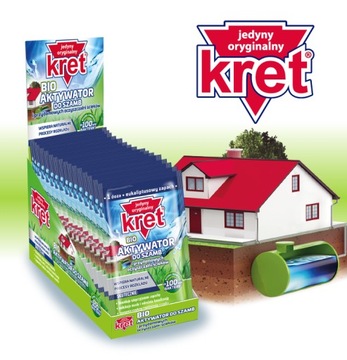 Kret BIO Aktywator Bakterie do Szamba i Oczyszczalni 25g 100mld Bakterii