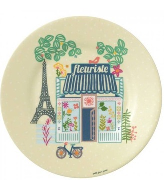 AL02 Светлая меламиновая тарелка PETIT JOUR PARIS