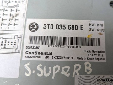 фото thumb №9, Радио автомобильные skoda superb 2 3t 2012 3t0035680e