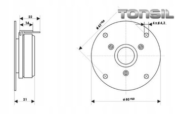 TONSIL GDWK 8/50 8OHM MAESTRO Твитер