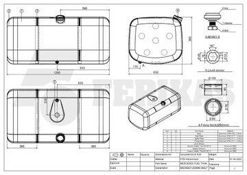 фото thumb №8, Новый aluminiowy бак топлива mercedes benz mp4 390l a9604701303