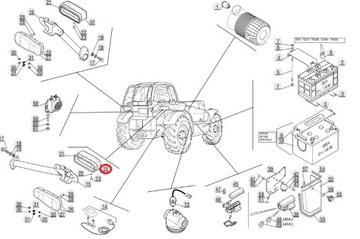 КОРПУС ФОНАРЯ ЗАДНИЙ ПРАВЫЙ MANITOU 224936 MT MLT