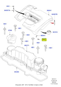 фото thumb №7, Гайка sprężynująca, захист двигуна focus 04-08/focus c-max 03-07 1366377