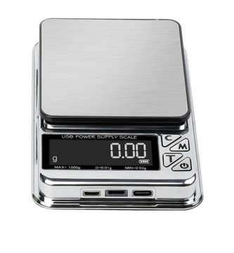 Waga draVires 1kg 0,01g 1000g elektroniczna jubilerska + naklejka