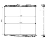 Купить Nrf 509895 радиатор, система охлаждение двигателя, фото thumb