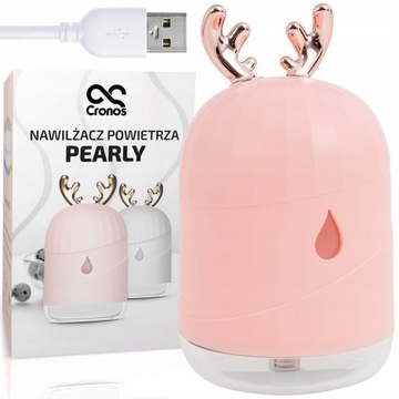 NAWILŻACZ POWIETRZA LED AROMATERAPIA ATOMIZER JELENIE ROGI CRONOS Z FILTREM