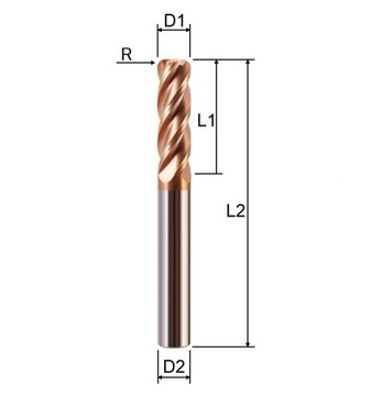 ФРЕЗА VHM TORUS fi 10 R0,5 55HRC MTS РАДИАЛЬНАЯ