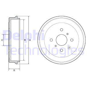 фото thumb №2, Bf506 delphi барабан гальмівний