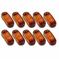 10szt фара габаритна габаритний ліхтар діодна led габаритний причіп вантажівка Зі Шроту, фото thumb