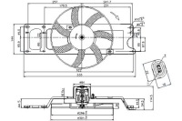Купить Nissens вентилятор радиатора с корпус dacia log, фото thumb