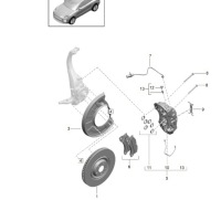 Купити Диск якірна ліва porsche macan 2.0 r4 95b615311g, фото thumb