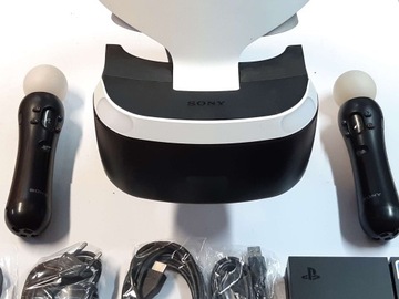 ОЧКИ VR ДЛЯ SONY PLAYSTATION PS4 + КАМЕРА V2 + 2 КОНТРОЛЛЕРА ДВИЖЕНИЯ + ИГРЫ