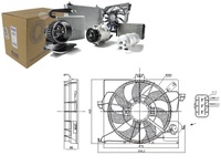 фото thumb №1, Вентилятор радіатор з корпус hyundai accent iv i20 i 1.1d 1.4d 1.6d