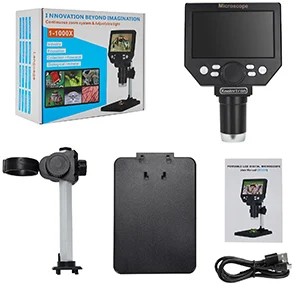ЖК-монитор для цифрового микроскопа PRECISE ZOOM X1000, 5,5 дюйма, FULL HD, 1080p, 8 светодиодов