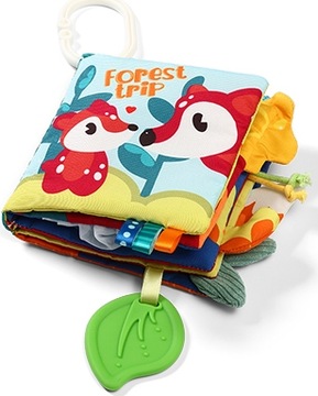 BABYONO SOFT SENSORY КНИГА, ПРОРЕЗЫВАТЕЛЬ, ТАМОЖЕННАЯ бирка