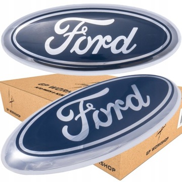 ЭМБЛЕМА FORD 145 мм ЗНАК ЛОГОТИП ЗАДНИЙ ФОКУСИРОВОК C-MAX