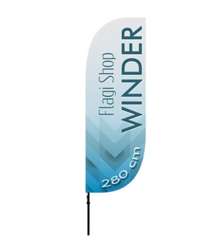 Husar 280 см Winder Beach парусная мачта с рекламным флагом Корпоративный + ДИЗАЙН