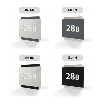 Podświetlany numer domu tabliczka tablica adresowa adres IN-AN LED 35x35