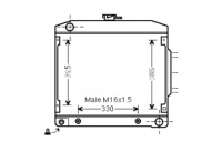 Купити Радіатор mercedes 280sel w116 1165010901 mosiądz!, фото thumb