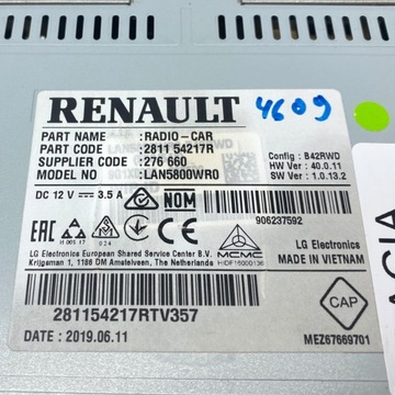 фото thumb №16, Навігація medianav carplay андроїд авто dacia 281154217r
