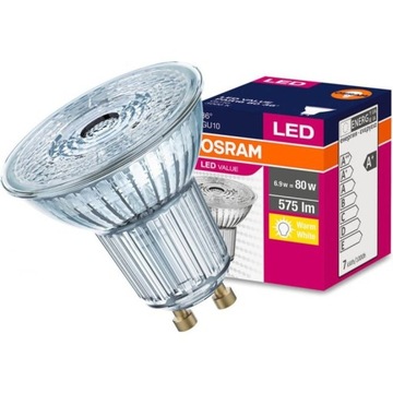 СВЕТОДИОДНАЯ ЛАМПА OSRAM GU10 6,9 Вт 80 Вт НЕЙТРАЛЬНАЯ PAR16